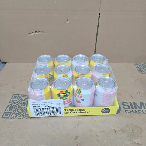 TROPICAL SUN PINK GUAVA JUICE – 12 X 330ML CANS