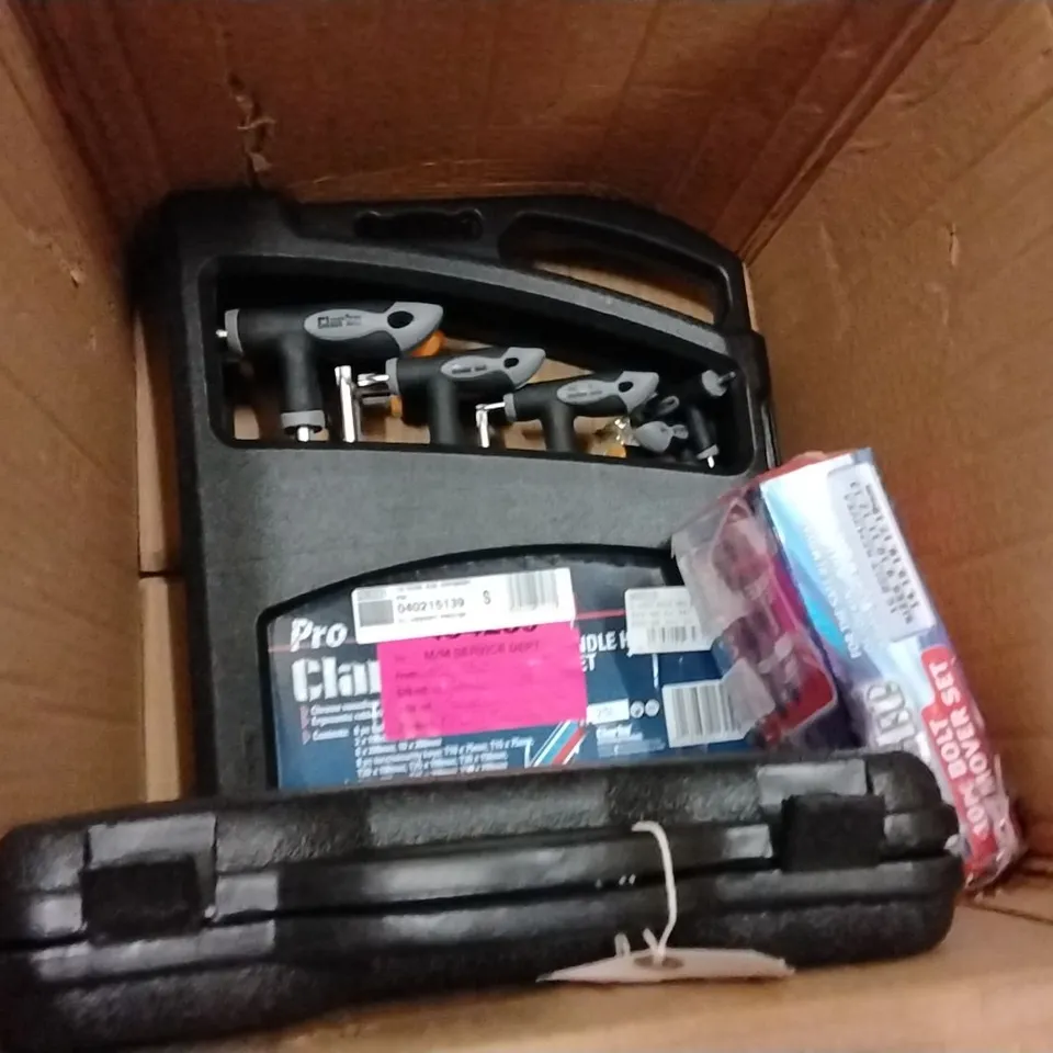 BOXED TO CONTAIN 3 ASSORTED TOOLS PRODUCTS TO INCLUDE;BOLT REMOVER SET,TOOL SET