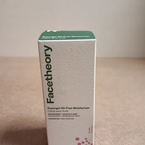 FACETHEORY SUPERGEL OIL-FREE MOISTURISER – NIACINAMIDE + SALICYLIC ACID – 50ML