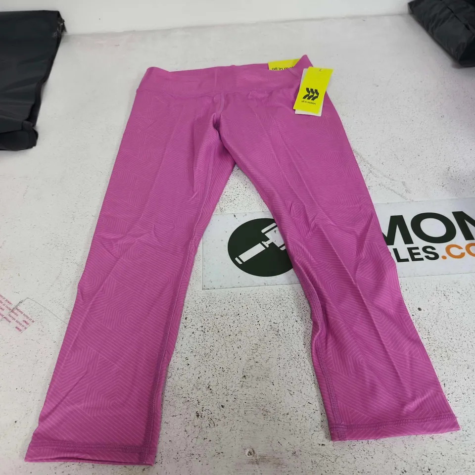 ALL IN MOTION PINK WOMEN'S LEGGINGS – UK 12 (L 10/12)