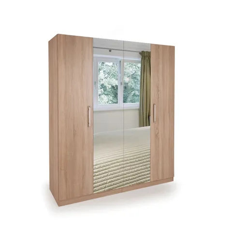 BOXED HALSTEAD 4 DOOR WARDROBE 