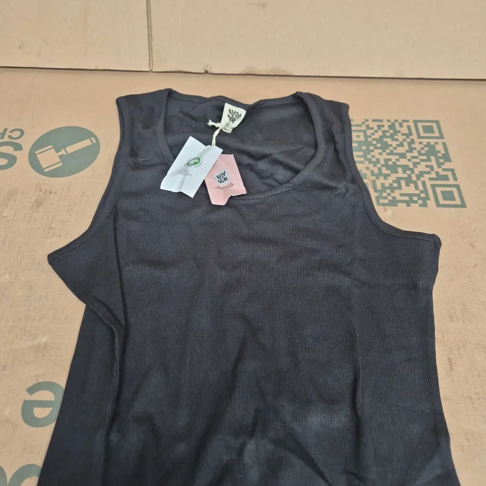 LUCY & YAK BLACK TANK TOP – ORGANIC COTTON, XL