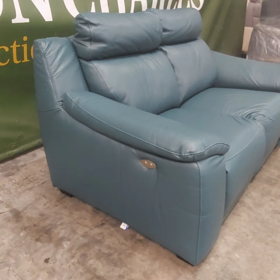 QUALITY DESIGNER LAYAHNA 169CM GENUINE LEATHER PILLOW TOP ARM RECLINING SOFA