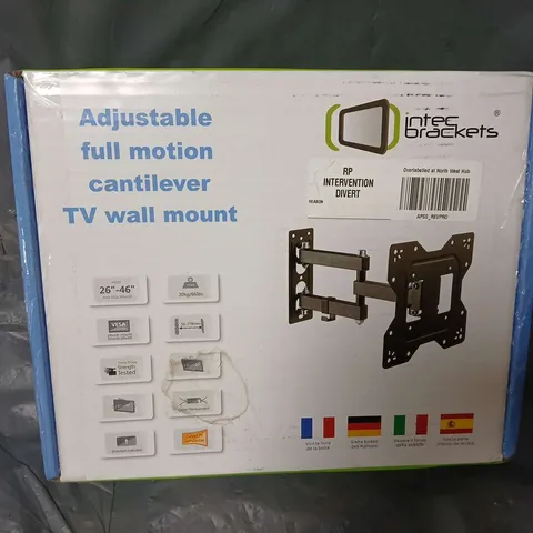 BOXED INTER BRACKETS ADJUSTABLE FULL MOTION CANTILEVER TV WALL MOUNT