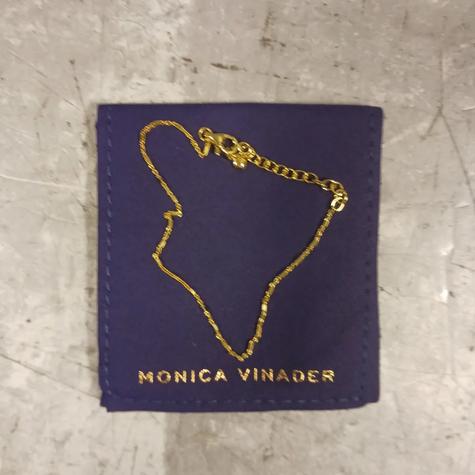 MONICA VINADER MINI CHAIN GOLD BRACELET 