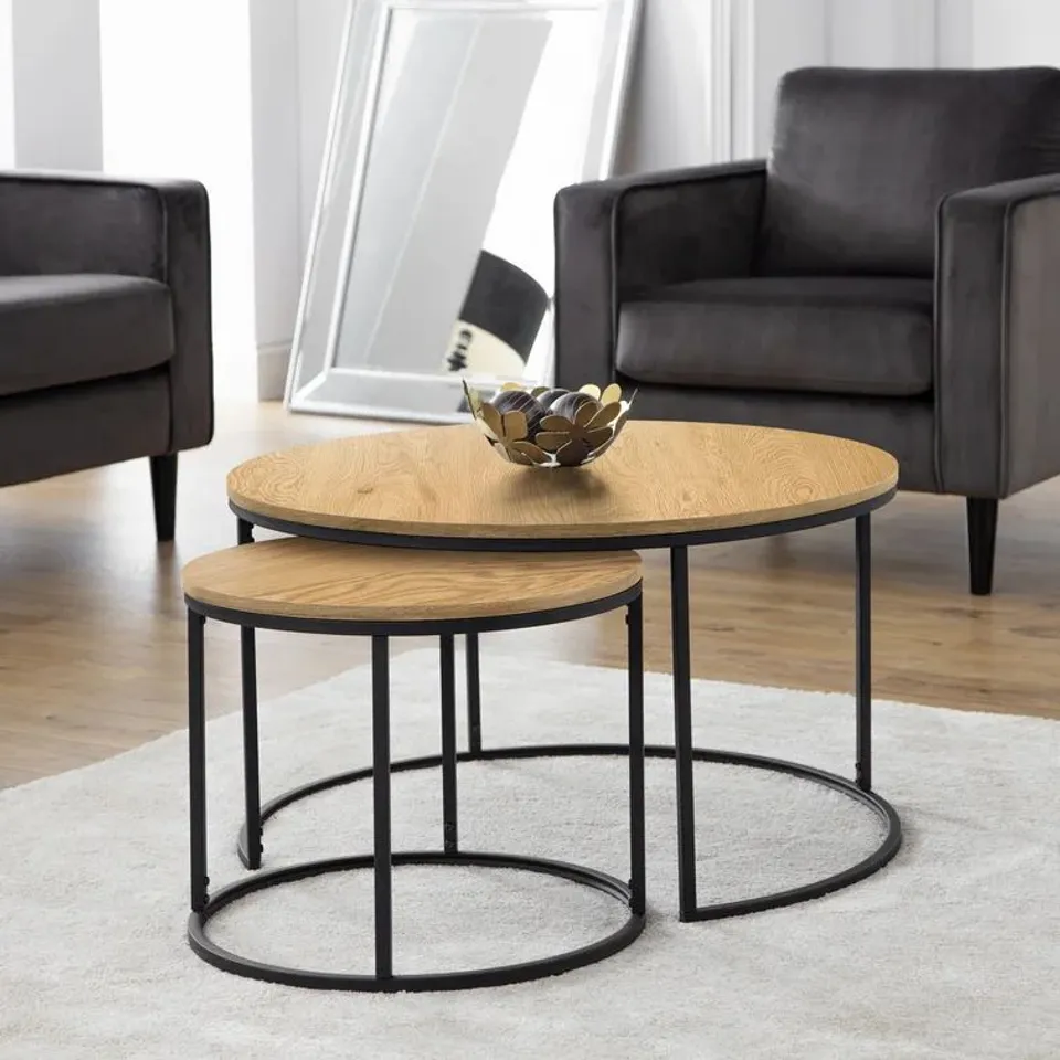 BOXED SANDBURG 2-PIECE COFFEE TABLE SET