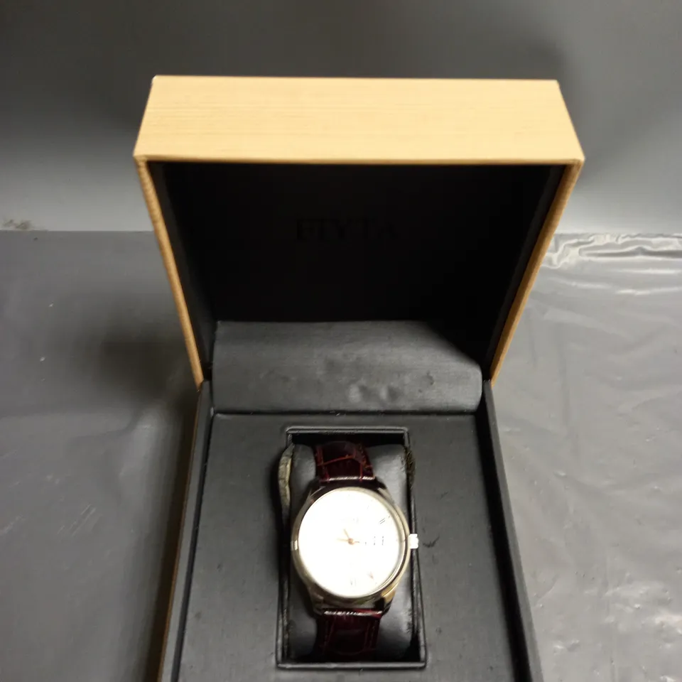 BOXED FIYTA AUTOMATIC WATCH WITH RED STRAP UNISEX