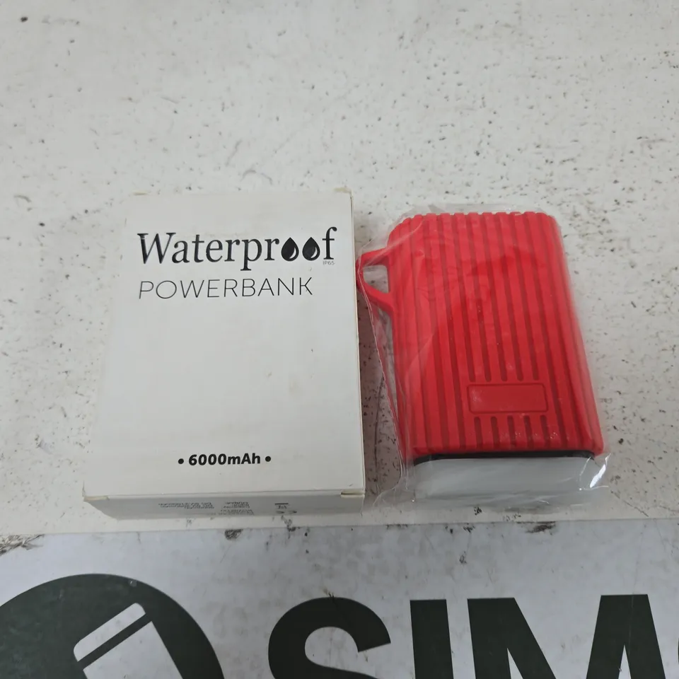 WATERPROOF POWERBANK 6000MAH
