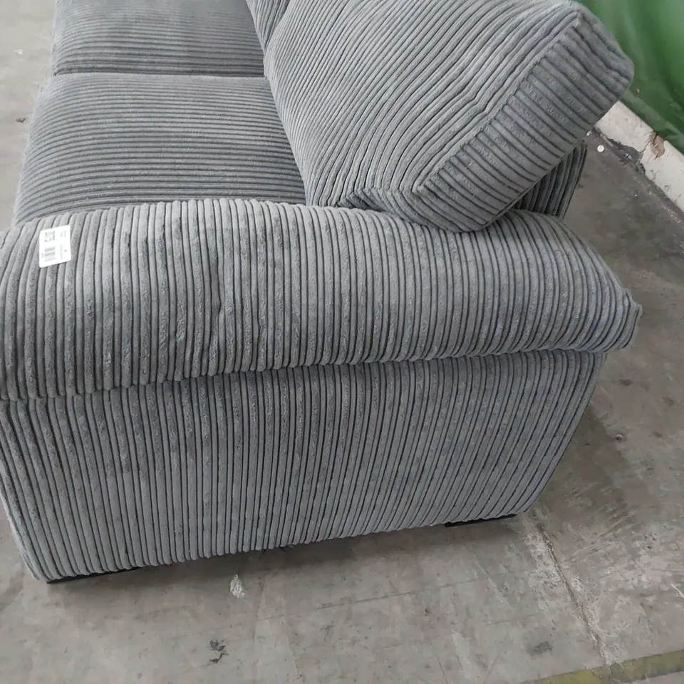 DESIGNER FOR SEATER SOFA GREY JUMBO CHORD 