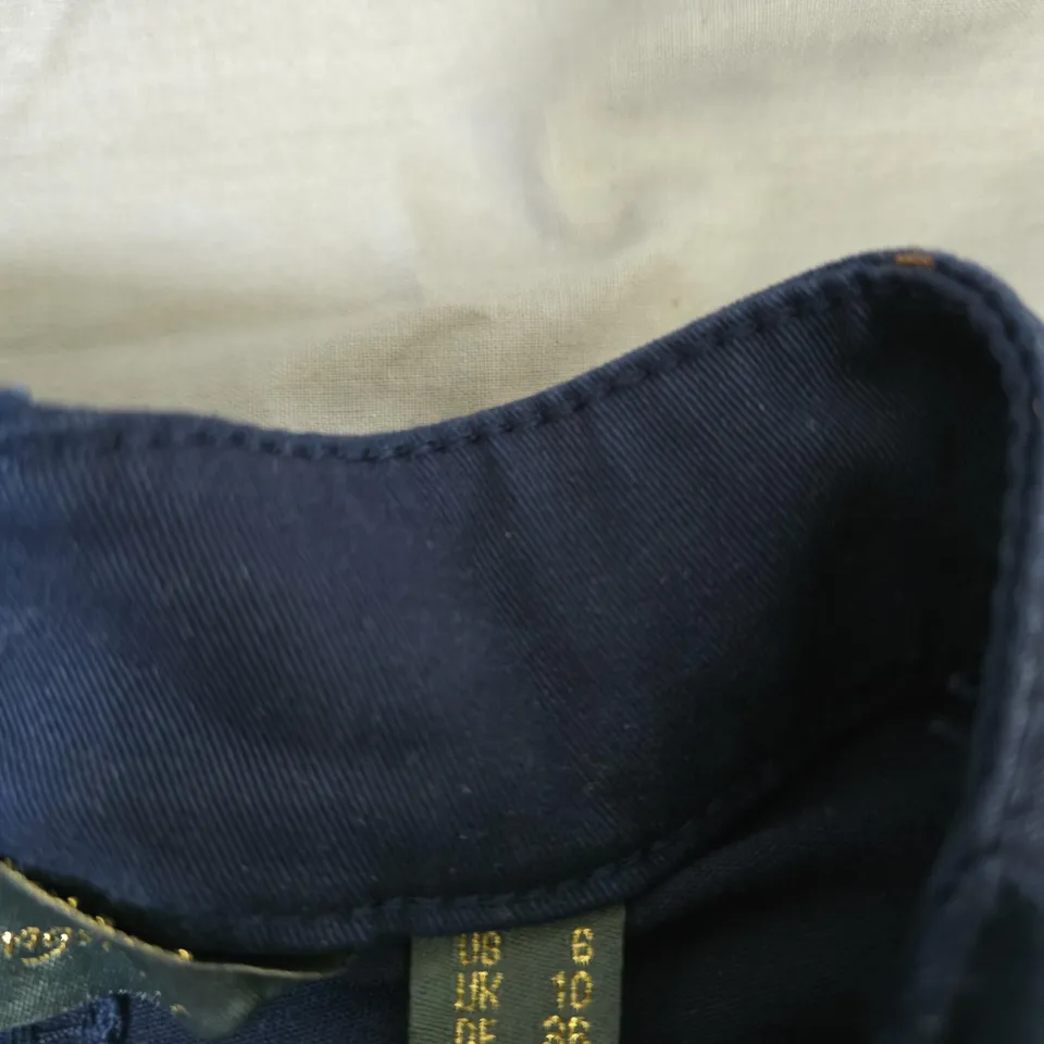 RUTH LANGFORD NAVY WIDE-LEG TROUSERS – UK 10 