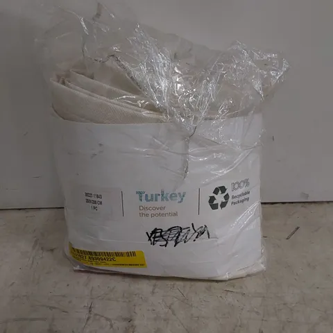 BAGGED EXTRA LONG & EXTRA WIDE FAUX LINEN CUTRTAIN PANELS // SIZE: 200 X 280cm