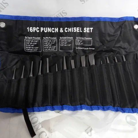 16 PIECE PUNCH AND CHISEL SET
