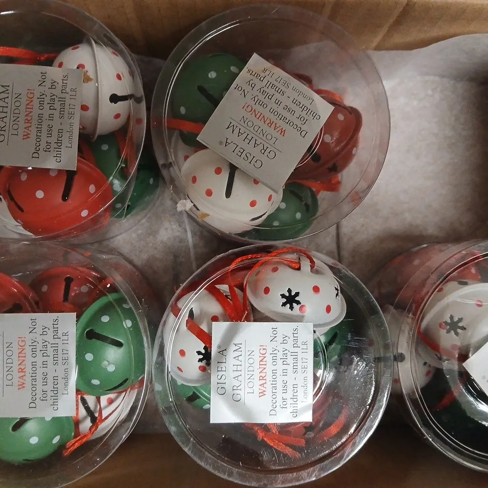 BOX OF APPROXIMATELY 5 GISELA GRAHAM NOSTALGIC CHRISTMAS JINGLE BELL SETS