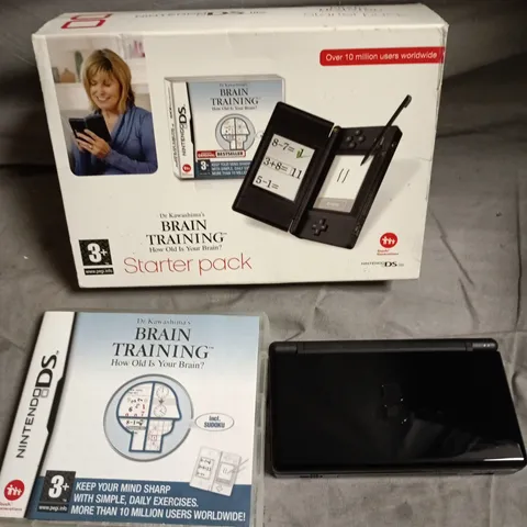 BOXED NINTENDO DS LITE BRAIN TRAINING STARTER PACK 