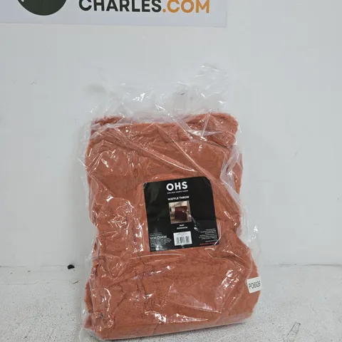 OHS WAFFLEL THROW RUST 150 X 200CM