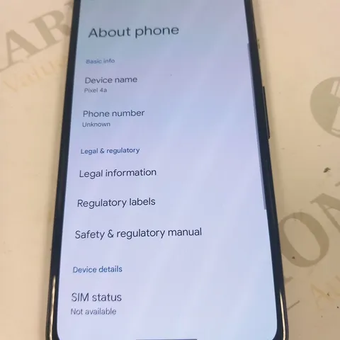 GOOGLE PIXEL 4A MOBILE PHONE