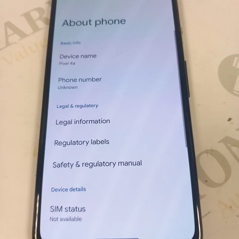 GOOGLE PIXEL 4A MOBILE PHONE