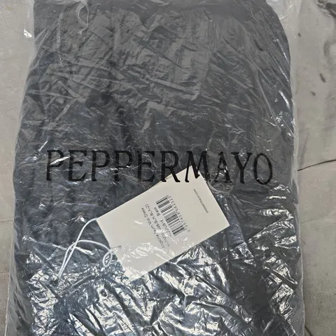 PEPPERMAYO ANGELINA ASYRN MIDI DRESS IN BLACK SIZE AU20/US16