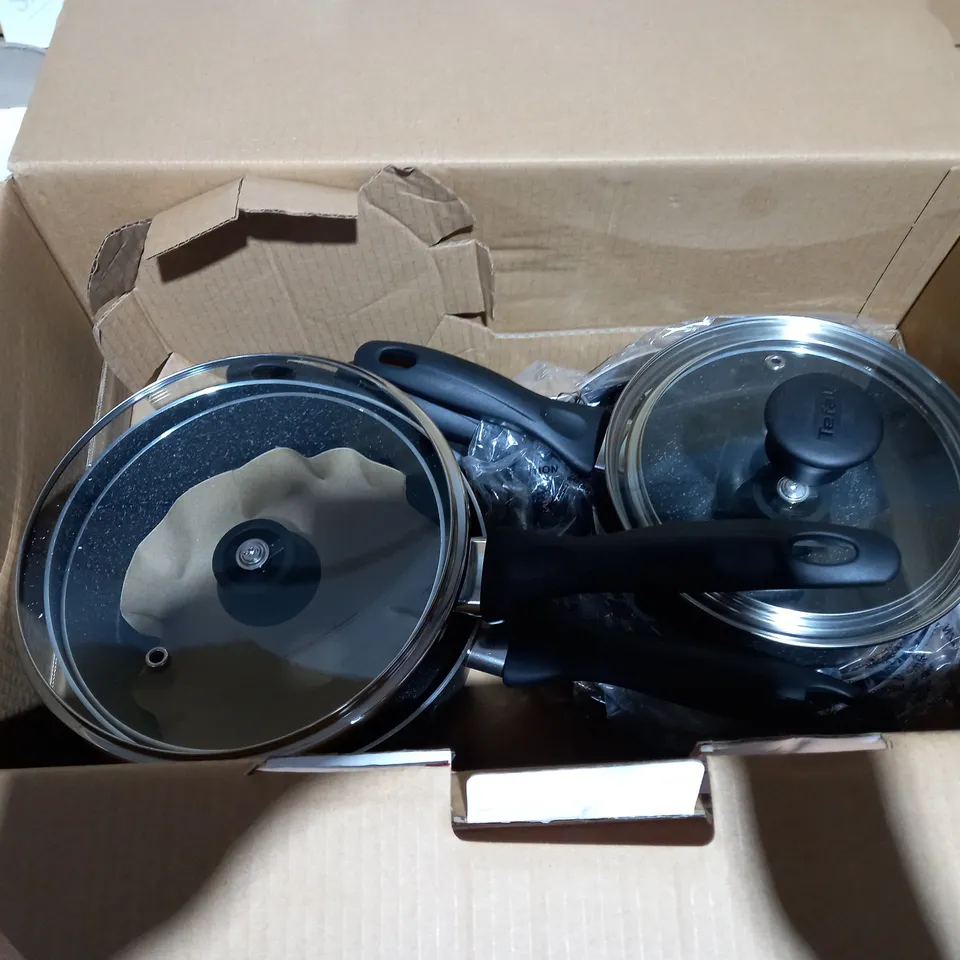 TEFAL ORIGINS STONE POTS AND PANS SET
