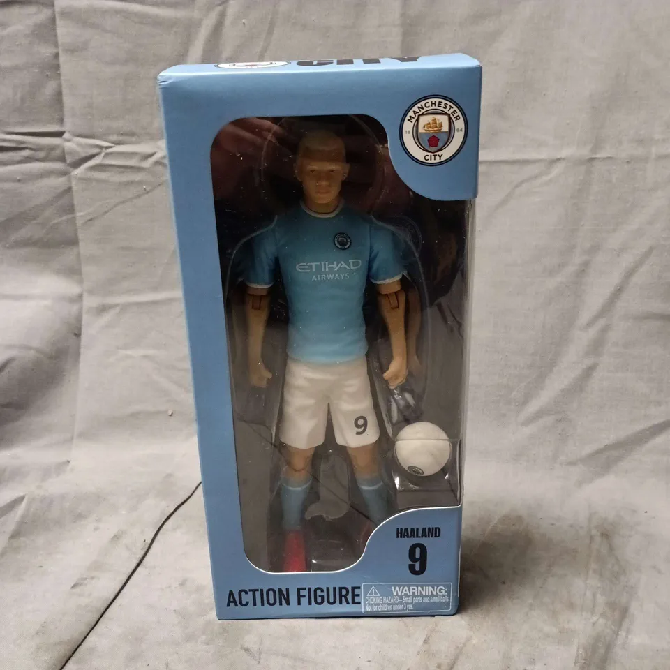 BOXED AND SEALED MANCHESTER CITY #9-HAALAND ACTION FIGURE