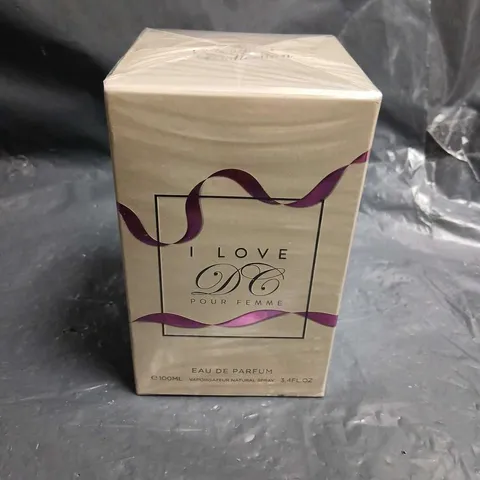 BOXED AND SEALED DESIGNER COLLECTION I LOVE DC POUR FEMME EAU DE PARFUM 100ML
