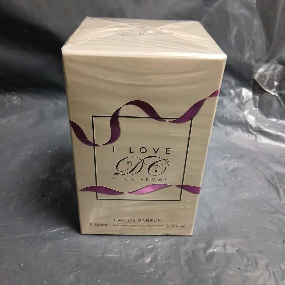 BOXED AND SEALED DESIGNER COLLECTION I LOVE DC POUR FEMME EAU DE PARFUM 100ML