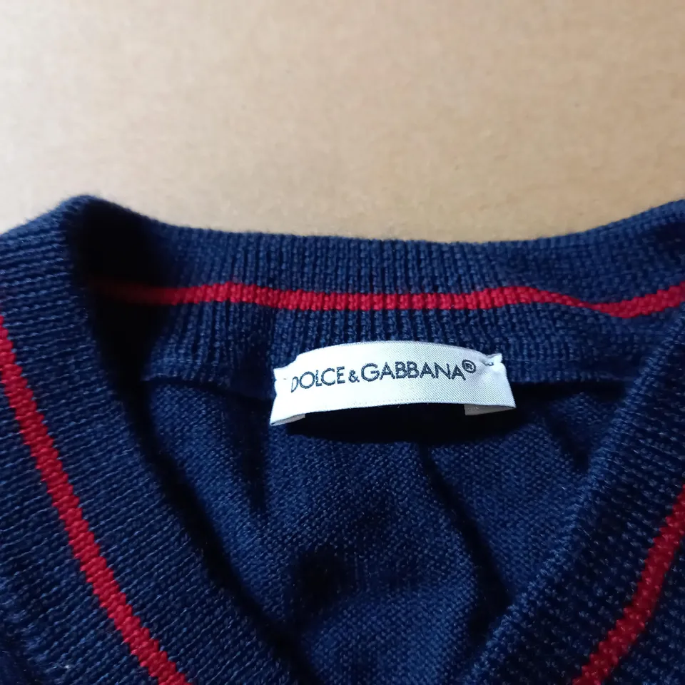 DOLCE & GABBANA SWEATER VEST - SIZE 9-10 YEARS