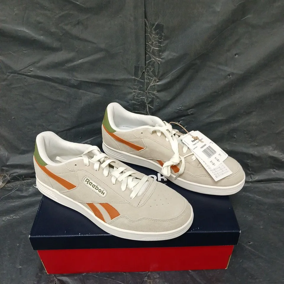 BOXED PAIR OF REEBOK COURT ADVANCE UNISEX TENNIS UK 9.5