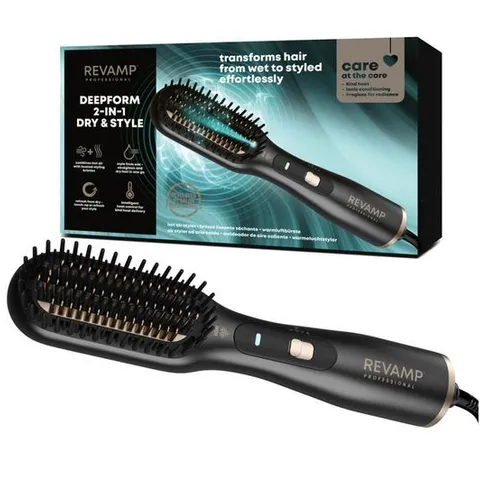 BOXED REVAMP DEEPFORM 2IN1DRY & STYLE HAIR STYLER - BR-2500X-GB