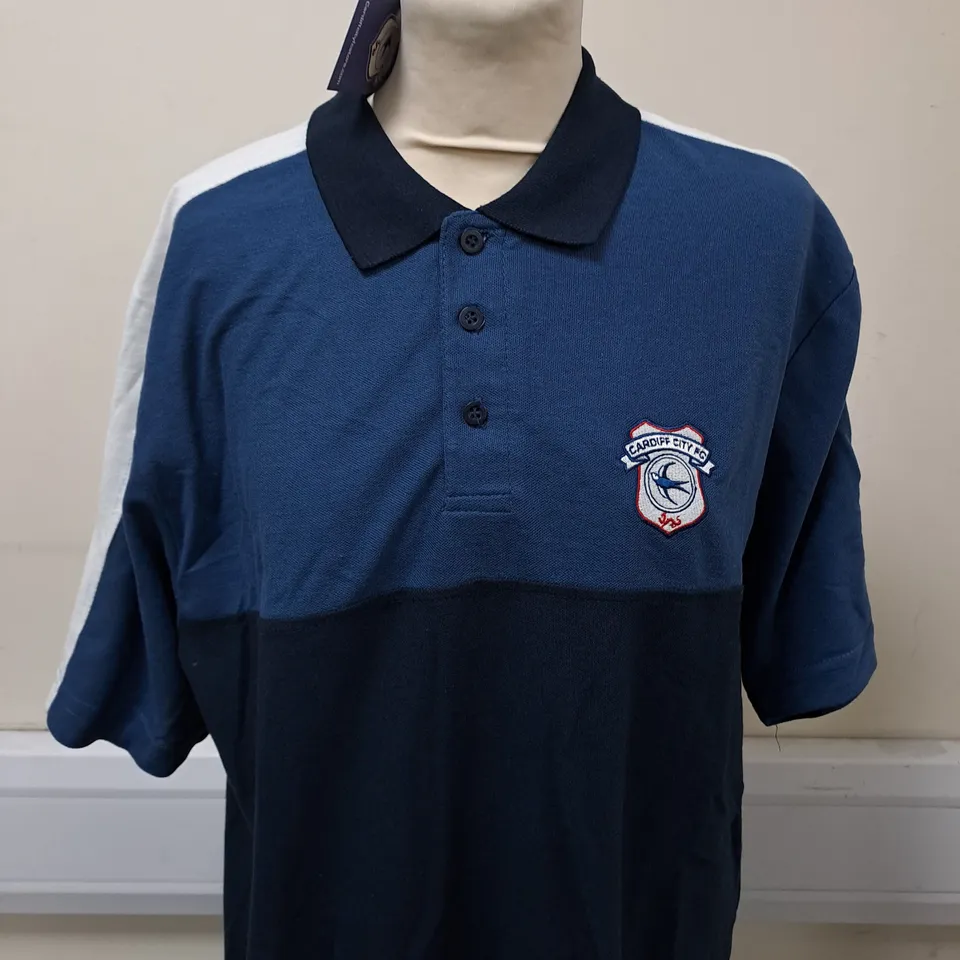 CARDIFF CITY POLO SHIRT SIZE XL