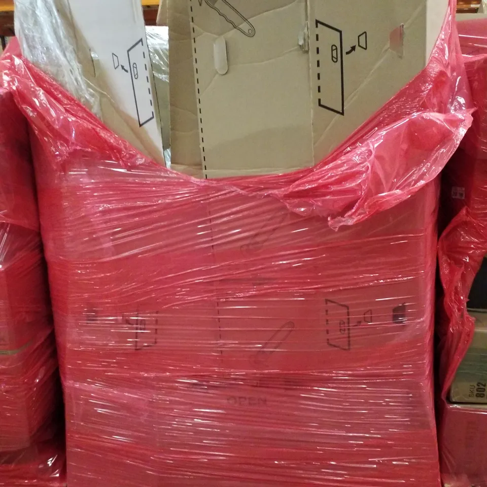 PALLET CONTAINING ASSORTED PRODUCTS INCLUDING GAMING CHAIR, BATHROOM MIRROR, CABINET & MULTIPURPOSE STEAM CLEANER 