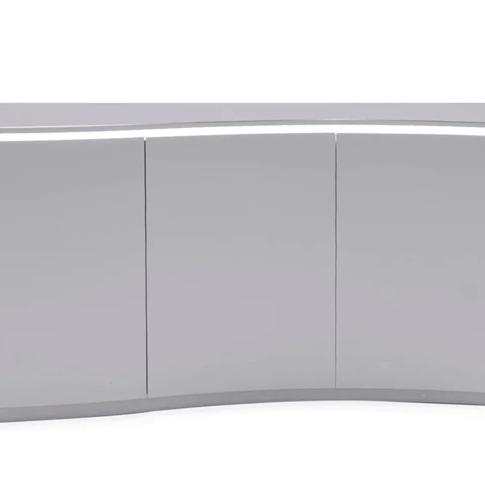BOXED STOCKHOLM SIDEBOARD WITH LED LIGHT GREY MATT