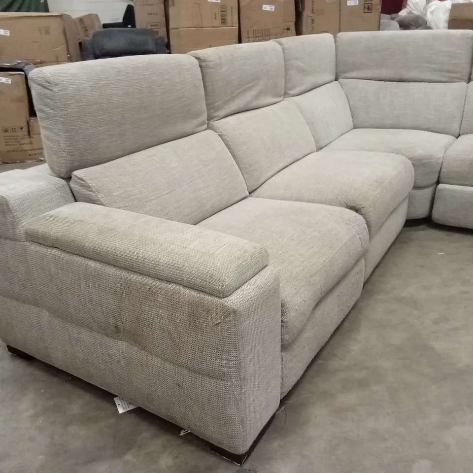 DETROIT FABRIC RIGHT HAND POWER RECLINER CORNER GROUP SOFA WITH CHARGING PORTS AND STORAGE RRP £1999