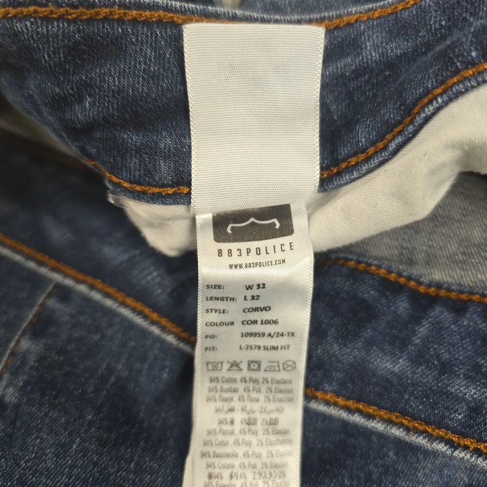 883 POLICE CORVO SLIM FIT JEANS – W32