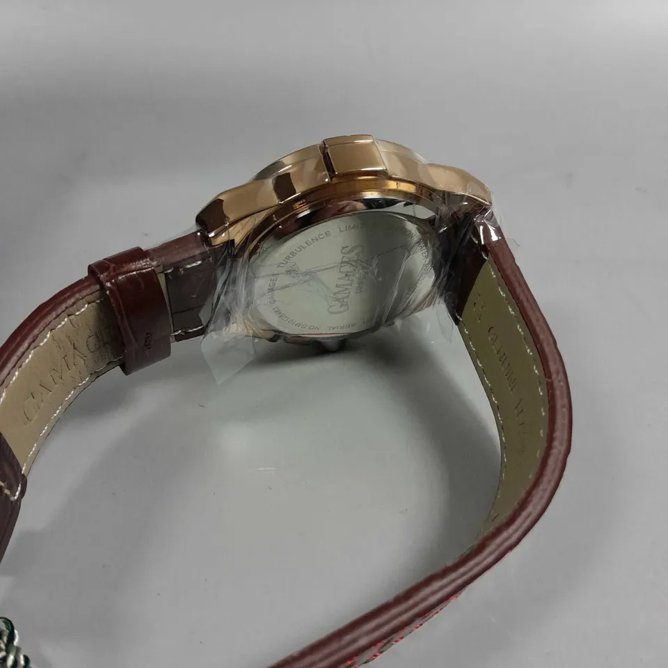 BOXED GAMAGES TURBULENCE ROSE BROWN WATCH