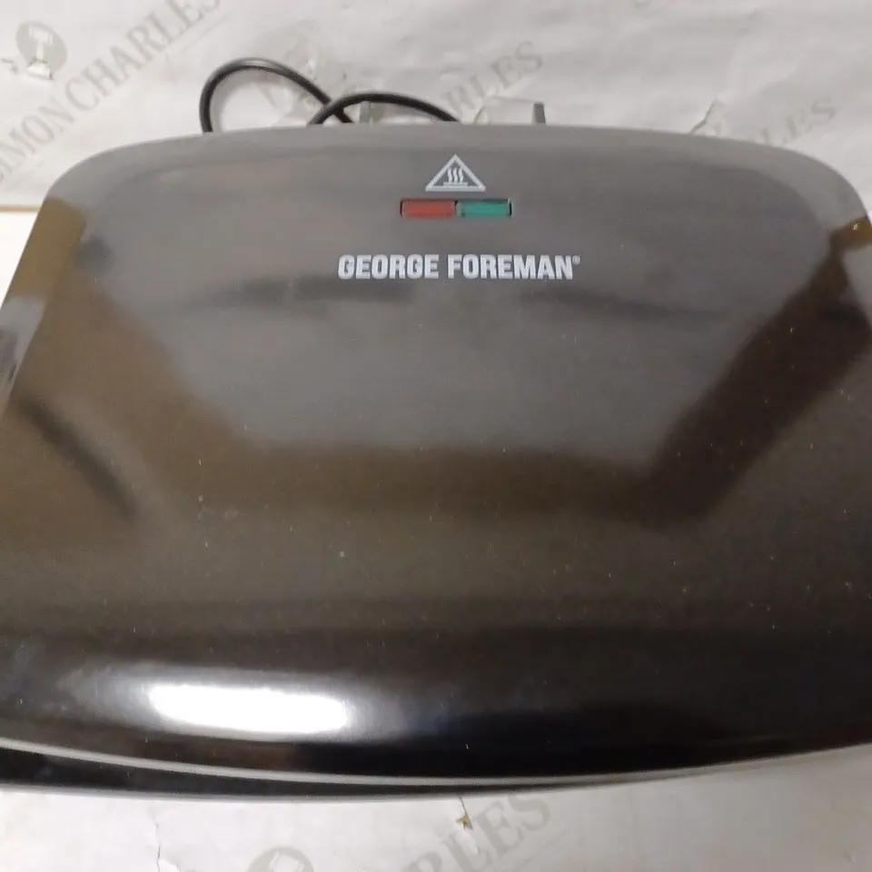 GEORGE FOREMAN MEDIUM REMOVABLE PLATES GRILL, BLACK [24330]