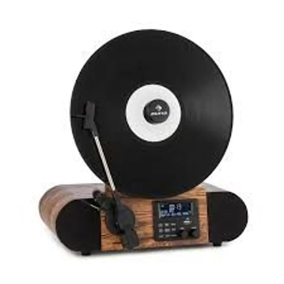 BOXED AUNA VERTICALO SE DAB RETRO TURNTABLE DAB+ FM TUNER 
