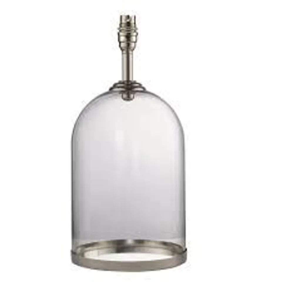 BOXED DINTON 37CM GLASS DOME TABLE LAMP BASE ONLY