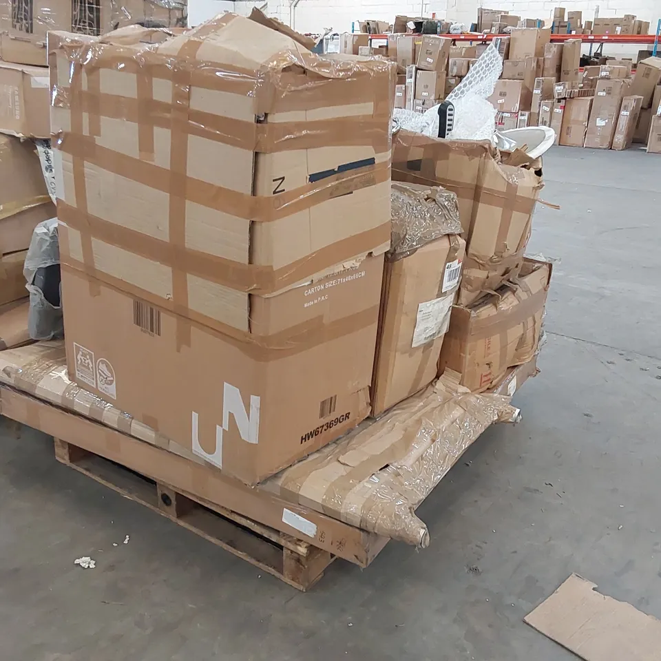PALLET OF ASSORTED FURNITURE PARTS 
