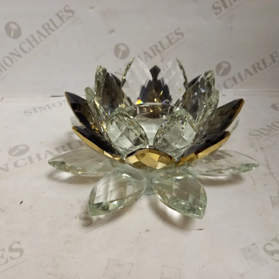 JULIAN MCDONALD LOTUS CANDLE HOLDER - GOLD
