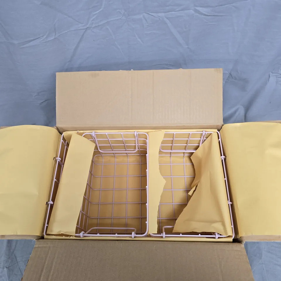 MUSTARD THE BASKETS METAL BASKET – BLUSH FINISH