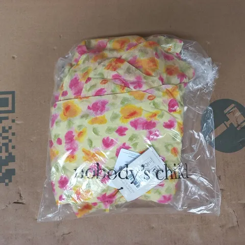 BAGGED NOBODY'S CHILD LOLA MIDAXI DRESS IN MULTI SIZE UK 10