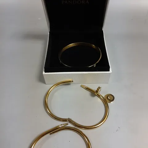 PANDORA GOLD BANGLE TRIO