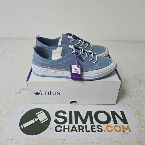 BOXED PAIR OF LOTUS RIMINI SHOES IN BLUE - EU 42