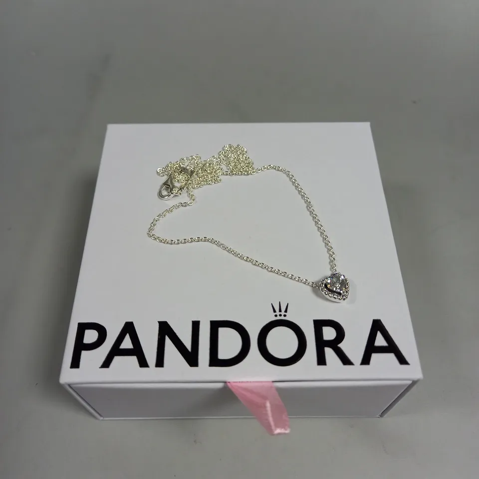 PANDORA ELEVATED HEART NECKLACE