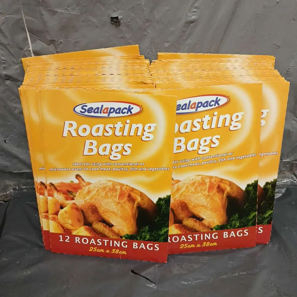 APPROXIMATELY 50 PACKS (12 PER PACK) SEALAPACK ROASTING BAGS