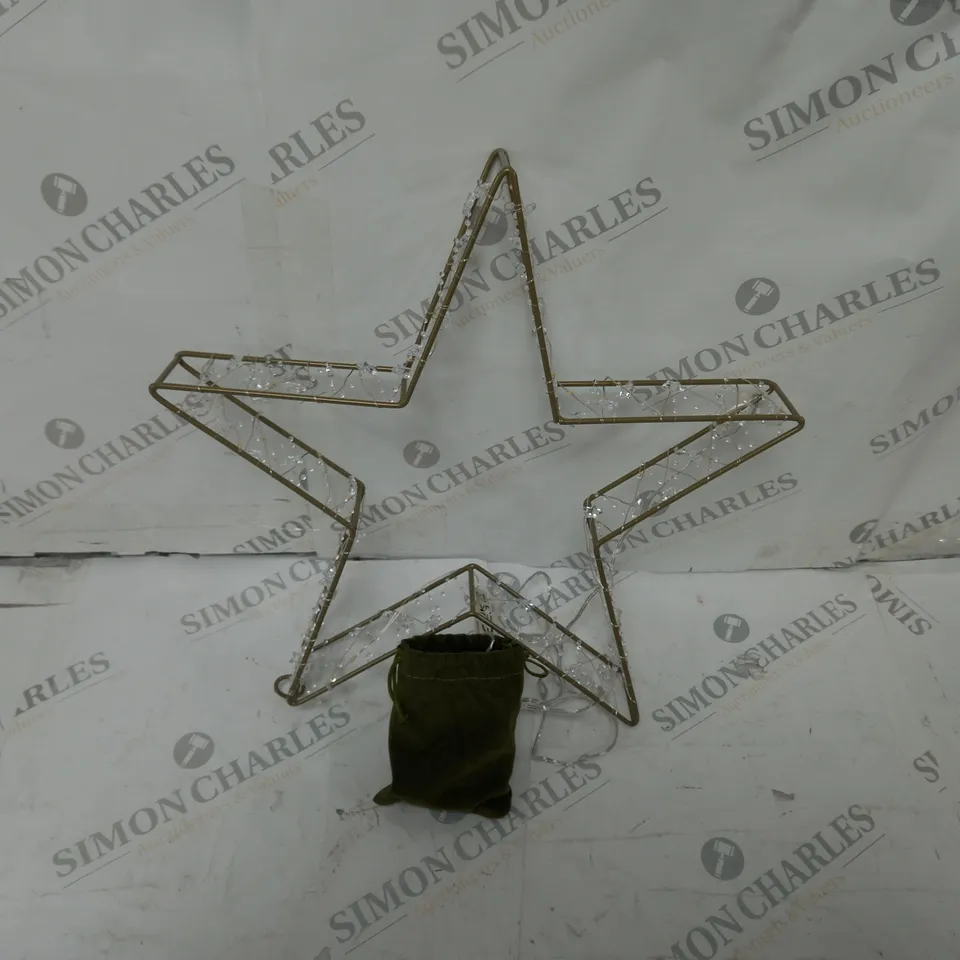 SARA DAVIES PRE-LIT BEADED STAR