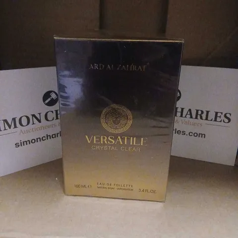 BOXED AND SEALED ARD AL ZAHRAT VERSATILE CRYSTAL CLEAR EAU DE TOILETTE 100ML
