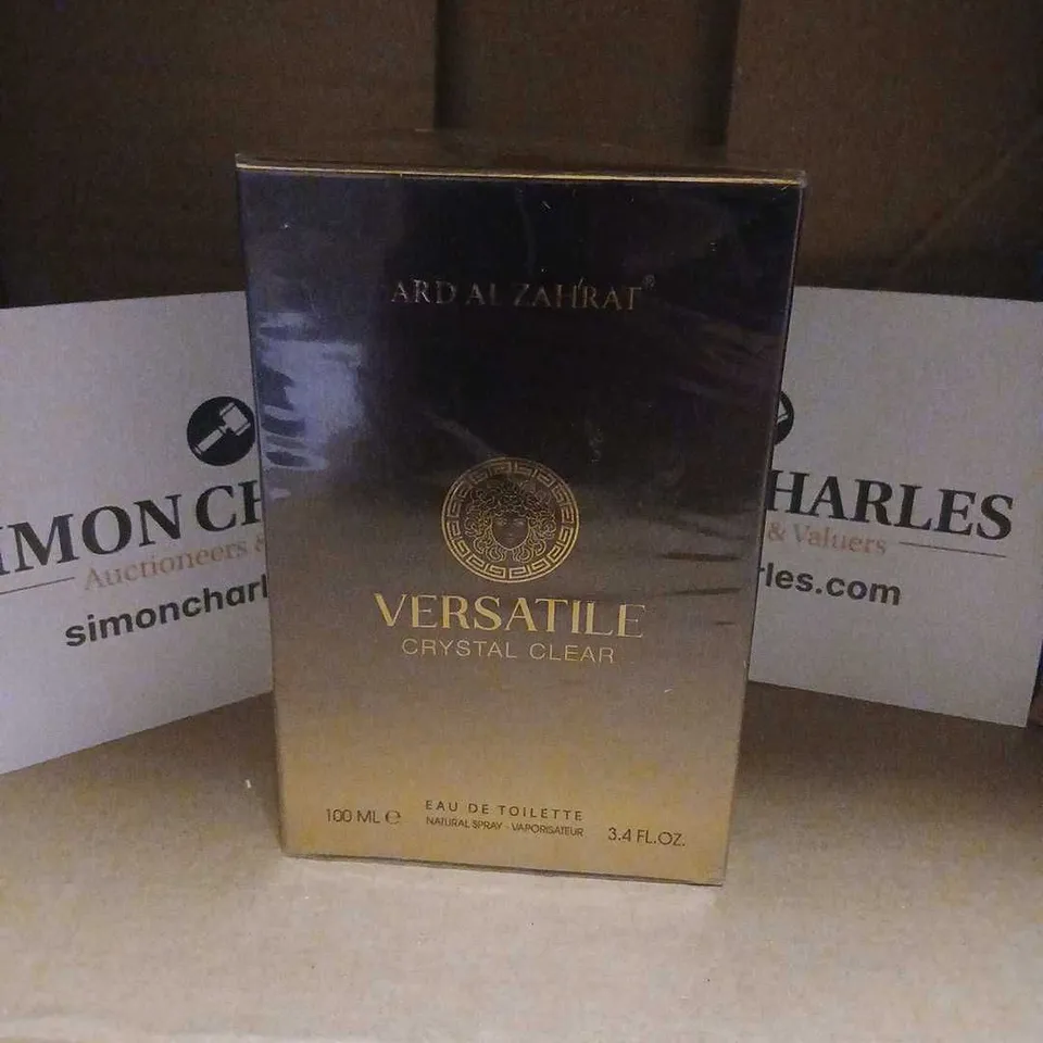 BOXED AND SEALED ARD AL ZAHRAT VERSATILE CRYSTAL CLEAR EAU DE TOILETTE 100ML