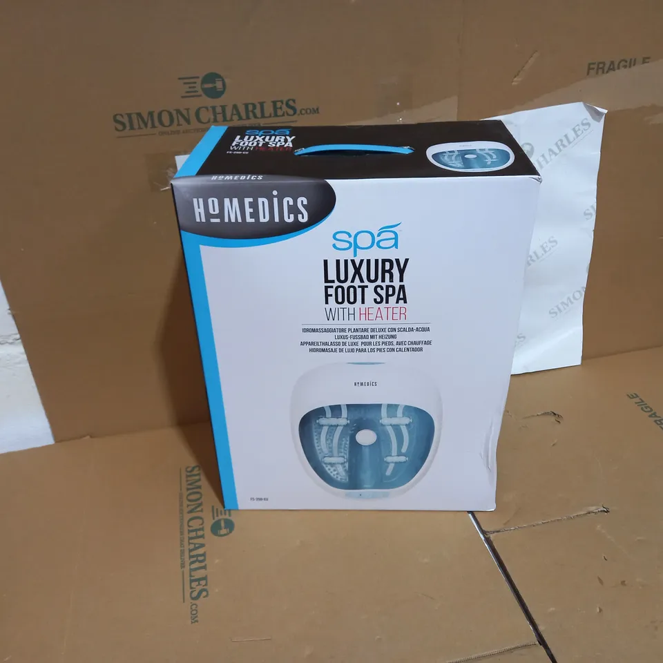 BOXED HOMEDICS SPA LUXURY FOOT SPA WITH HEATER FS-250-EU